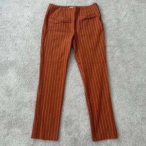 Anthropologie Essential Slim Striped Ankle trousers | Size 4